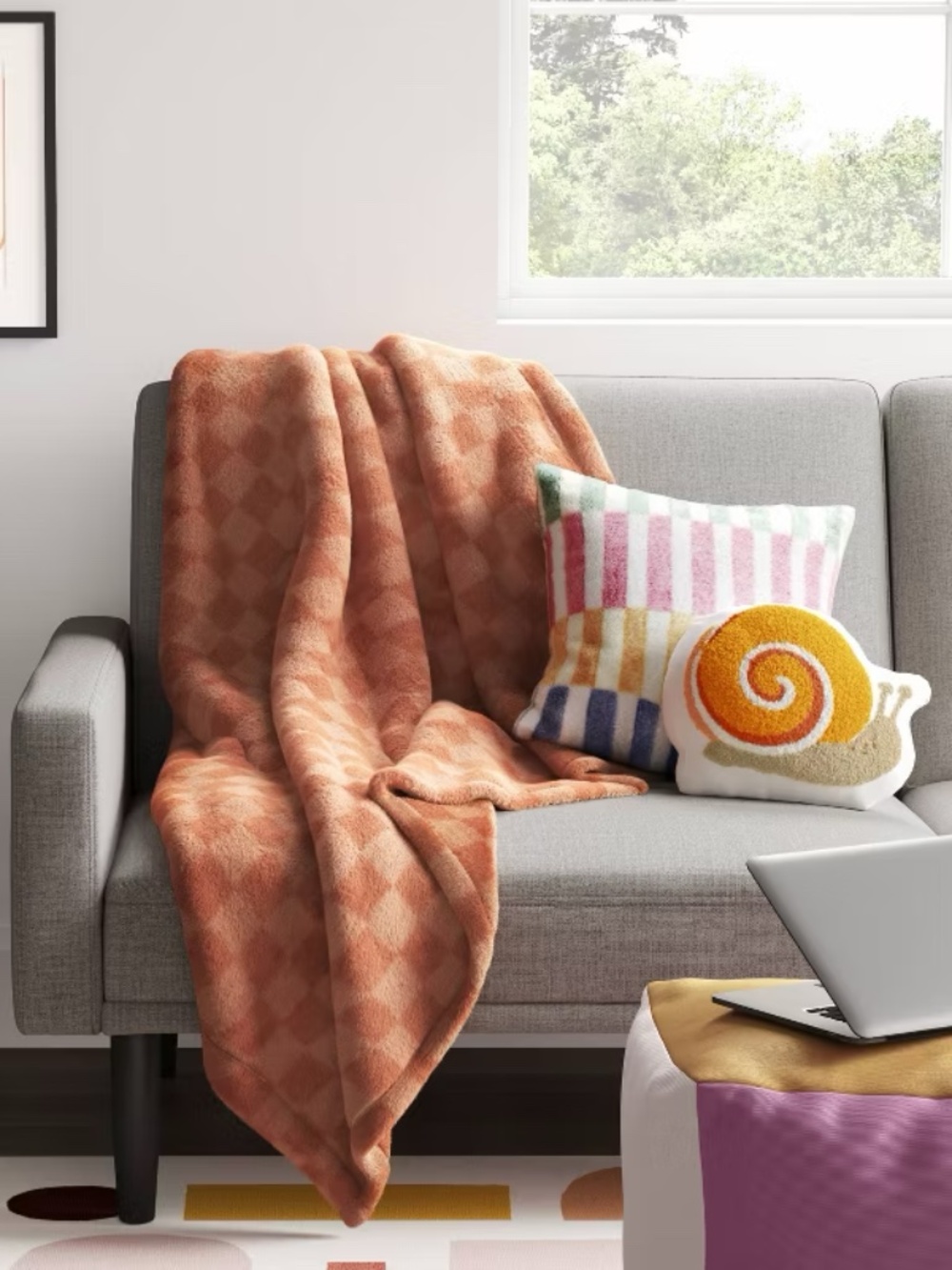 Snail Embroidered Throw Pillow - Room Essentials - Picture 2 of 6